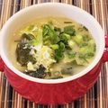 あーこ姐's cooksnap of when they made 春キャベツとワカメと卵の味噌汁.