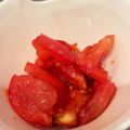 にゃふちゃん's cooksnap of when they made 簡単あと一品♪子供大好きトマトの甘酢和え.