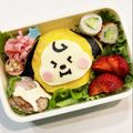 lrpld's cooksnap of when they made BT21♡CHIMMYキャラ弁♡ジミン.