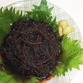 なめこおろし's cooksnap of when they made 青じそともずくの酢の物(ワサビ）.