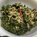 micchanhi's cooksnap of when they made ご飯の友達♡ふきの葉の油炒め！.