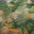 まゆみきママ's cooksnap of when they made 簡単、シンプル 白菜と肉団子のスープ.