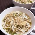 ☆あいちゃん's cooksnap of when they made なめ茸とえのきの簡単レンチンスープ♪.
