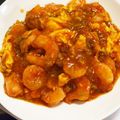 ★ゴンぎつね★'s cooksnap of when they made ふゎふゎ～っ✾子供が好きな卵エビチリ.