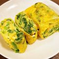 さらいえ's cooksnap of when they made ほうれん草の入った卵焼き♡.