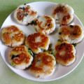 クックR3IGQD☆'s cooksnap of when they made ニラとはんぺんのもちふわ焼き.