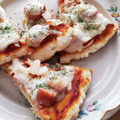 白猫のしろたん's cooksnap of when they made 焼くまで10分！袋でもむだけHM簡単ピザ.