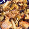 ポムポムポヨコ's cooksnap of when they made さっぱり☆なすと焼鮭のきのこソース.