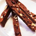 mahotere's cooksnap of when they made ザクザク美味しい！米粉ココアビスコッティ.