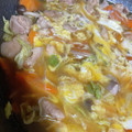 まんまるこころ's cooksnap of when they made 白菜と鶏肉の卵とじ.