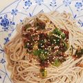 なめこおろし's cooksnap of when they made 冷やし蕎麦（乾麺）・ごま油とかつお醤油味.