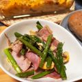 ツルコ's cooksnap of when they made 粗挽き胡椒たっぷり、アスパラ卵ハム炒め.