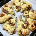 青空KMK☆'s cooksnap of when they made サクほろ♪スタバ風チョコスコーン.