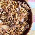 ☆yopipi's cooksnap of when they made 絶品ソース焼きそば♪簡単旨いモヤシ＆豚肉.