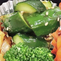 ゆ→ちむ❦180SX's cooksnap of when they made 【減塩】焼肉のタレでやみつききゅうり.