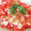 ゆち8's cooksnap of when they made 玉ねぎドレッシングで❀　トマトサラダ☆.