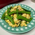 卯月のうさぎ２０１４'s cooksnap of when they made スナップエンドウの卵炒めです♪旬を食べよ.