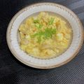 しゅい6's cooksnap of when they made レンジでサラダチキン缶と豆腐の卵とじ.