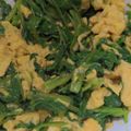 KIMI猫大好き's cooksnap of when they made ほうれん草と卵のオイスターソース炒め.