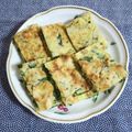 mmameco's cooksnap of when they made にらと納豆のチヂミ.