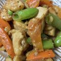手抜きクック's cooksnap of when they made 鶏肉と絹さやのハニーマスタード炒め.