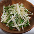 fu♪♪'s cooksnap of when they made 大根と水菜と油揚げの山椒ドレッシング和え.