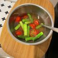 peanutsss's cooksnap of when they made アスパラとミニトマトのお浸し.