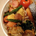 さやたーん's cooksnap of when they made アスパラとウインナーと卵の炒め物.