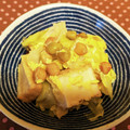 龍青空ママ's cooksnap of when they made 厚揚げとサラダ豆とキャベツの卵とじ.