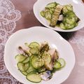 クックHG9V8Y☆'s cooksnap of when they made カンタン酢でしめ鯖ときゅうりの酢の物.