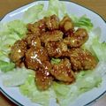 55才のおじさん's cooksnap of when they made 鶏もも肉の甘辛炒め ピリ辛&揚げずに.