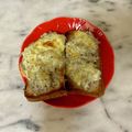 ナピト's cooksnap of when they made 簡単美味しい！しらすチーズマヨのトースト.