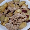 ナーちゃん's cooksnap of when they made 節約！豚こまとさつま芋のオイスター煮込み.