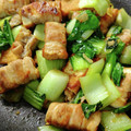 JAMなっつ's cooksnap of when they made 鶏胸肉と厚揚げ青梗菜の塩炒め.