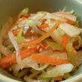 Kaoriru's cooksnap of when they made レンジで簡単ねぎ塩ダレ！大根＆人参サラダ.