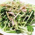 ゆけり３兄弟's cooksnap of when they made 水菜とハムの にんにく炒め♬.