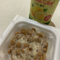 ゆみらんたん's cooksnap of when they made 納豆にむぎゅーっとレモン♡.
