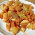 黒ごまこっぺ's cooksnap of when they made ホクホクじゃがいもとタラのナポリタン炒め.