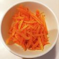 さおりらっくま's cooksnap of when they made 簡単、レンジで人参のナムル.
