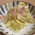 ねみねみ's cooksnap of when they made 春キャベツのツナかつお節サラダ.