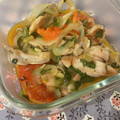 Faiza's cooksnap of when they made 鶏肉とトマト、香菜のエスニック炒め.