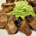 ぱぱぷぅ's cooksnap of when they made 茄子の豚肉巻き.