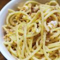 mustom's cooksnap of when they made トロトロがたまらん♪ツナと卵の和風パスタ.