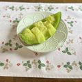 yesmama's cooksnap of when they made 楽々☆メロンの飾り切り☆.