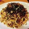 大人ジャイアンのママ's cooksnap of when they made ベーコンと高菜のにんにく醤油パスタ♡.