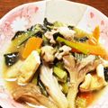 旭山ペンギン's cooksnap of when they made 小松菜と油揚げのごま油炒め.