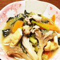 旭山ペンギン's cooksnap of when they made 小松菜と油揚げのごま油炒め.