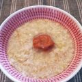 ペキのリリー's cooksnap of when they made お腹すっきり＊梅こぶ茶でオートミール粥.
