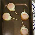 yu-kunmama's cooksnap of when they made Oお弁当（魚肉ソーセージの竹輪巻き焼き）.