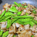 Sa〜ちゃん's cooksnap of when they made お弁当に♪さやえんどうと豚の生姜焼き.